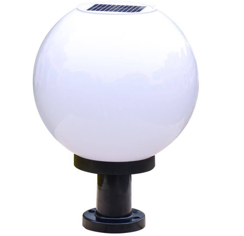 太陽光照明器具型球体球型太陽光照明柱の屋外照明