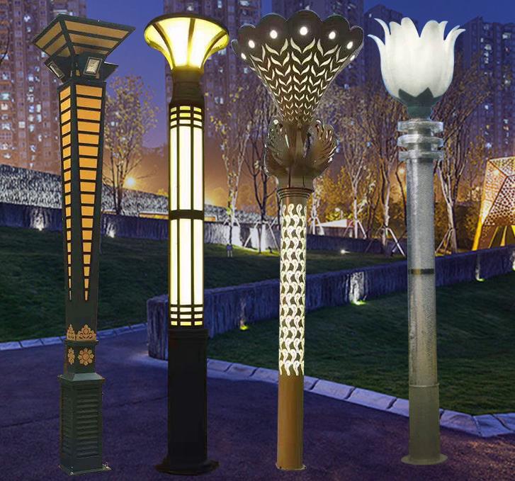 屋外庭園庭ランプ、防水中国広場風景ランプポスト、風景ランプ