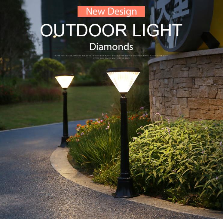 高効率省エネ屋外庭園庭ランプ、防水IP 65 LEDソーラーランプ